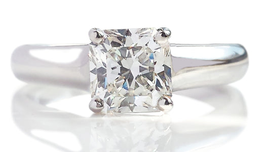 Tiffany and Co. Lucida Cut Diamond Ring 1.24 Carat at 1stDibs | lucida  tiffany ring, tiffany lucida ring, lucinda tiffany